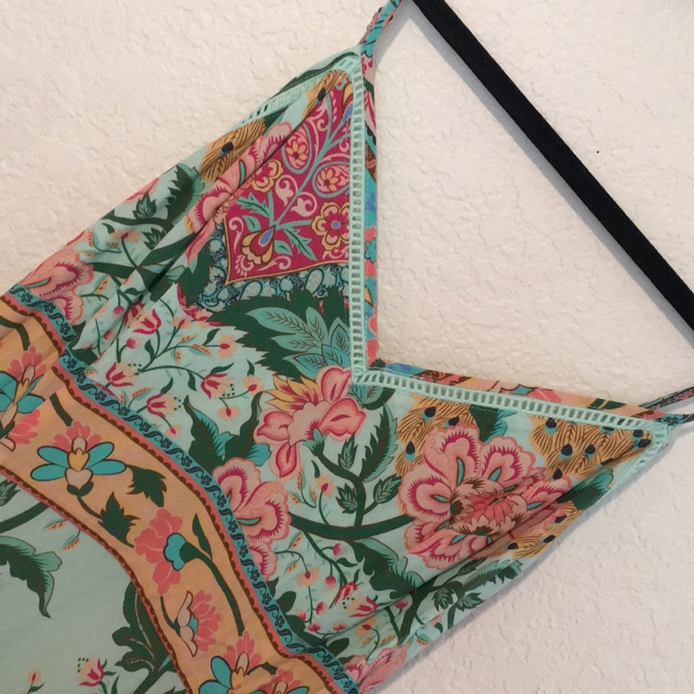 BEAUTIFUL SPELL MINT FlORAL DRESS